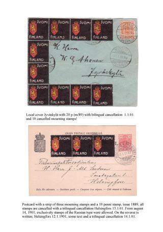 FINSKÁ SMUTEČNÍ ZNÁMKA – list 19