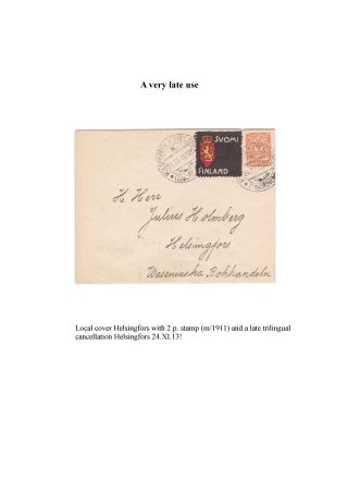 FINSKÁ SMUTEČNÍ ZNÁMKA – list 31