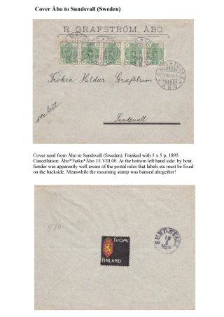 FINSKÁ SMUTEČNÍ ZNÁMKA – list 32