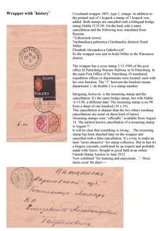 FINSKÁ SMUTEČNÍ ZNÁMKA – list 38