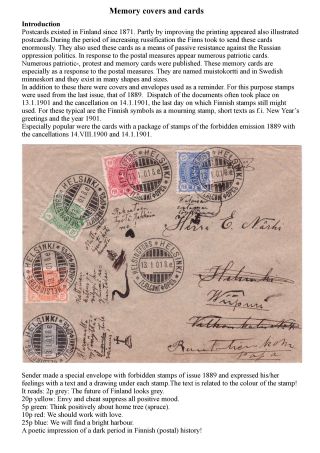 FINSKÁ SMUTEČNÍ ZNÁMKA – list 45