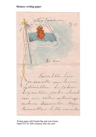 FINSKÁ SMUTEČNÍ ZNÁMKA – list 64