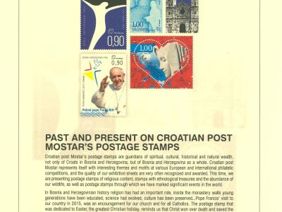 MINULOST A PŘÍTOMNOST NA ZNÁMKÁCH CHORVATSKÉ POŠTY MOSTAR
