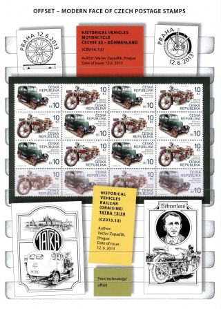 TSCHECHISCHE REPUBLIK: BRIEFMARKEN 2013-2015 – Blatt 22