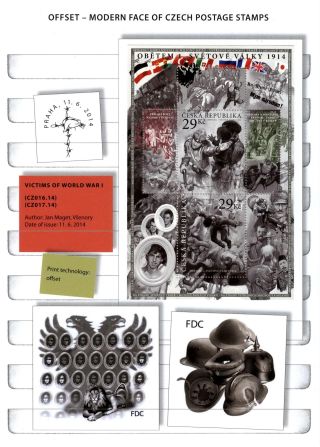 TSCHECHISCHE REPUBLIK: BRIEFMARKEN 2013-2015 – Blatt 24
