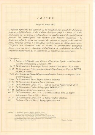 FRANCE UP TO 1875 – sheet 1