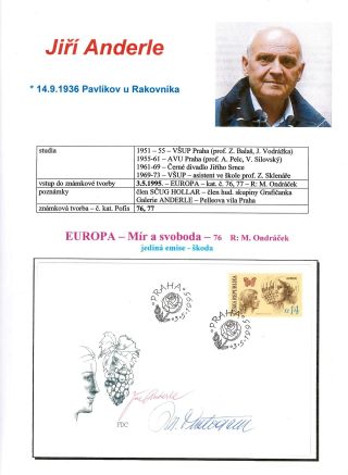 NOVÍ AUTOŘI ČESKÝCH POŠTOVNÍCH ZNÁMEK – list 7