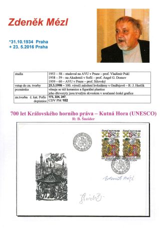 DIE NEUE AUTOREN VON TSCHECHISCHE BRIEFMARKEN – Blatt 26