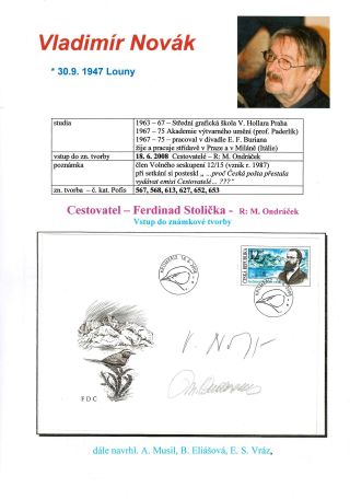 NOVÍ AUTOŘI ČESKÝCH POŠTOVNÍCH ZNÁMEK – list 60