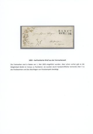 BADEN 1851-1868 – sheet 1