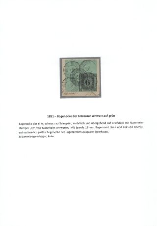 BADEN 1851-1868 – sheet 13