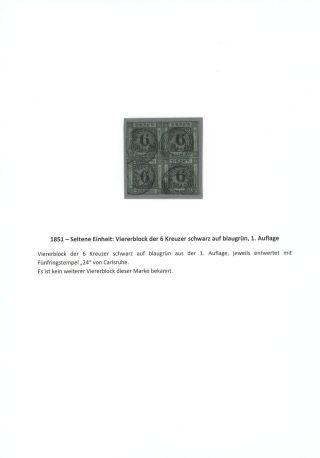 BADEN 1851-1868 – sheet 14