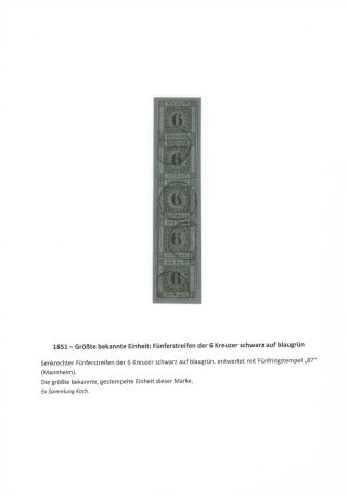 BADEN 1851-1868 – sheet 15
