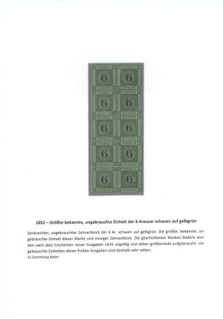 BADEN 1851-1868 – sheet 17