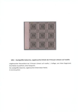 BADEN 1851-1868 – sheet 20