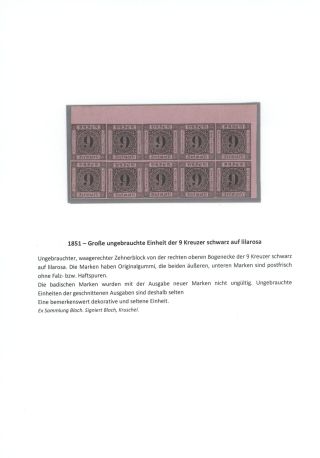 BADEN 1851-1868 – sheet 21