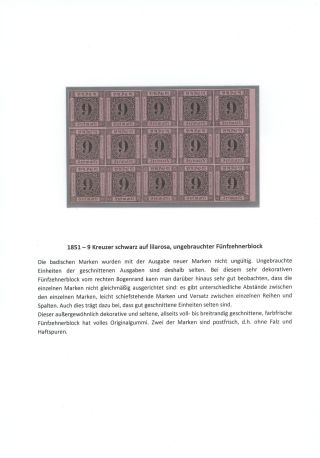 BADEN 1851-1868 – sheet 22