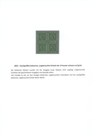 BADEN 1851-1868 – sheet 30