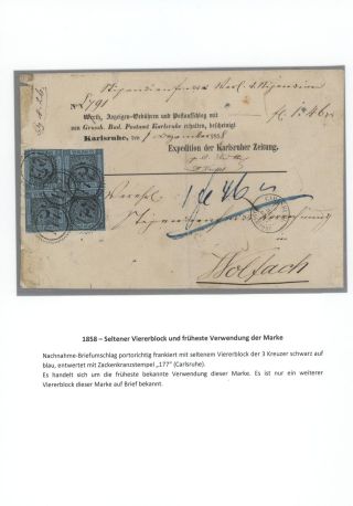 BADEN 1851-1868 – sheet 34