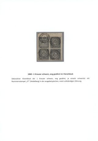 BADEN 1851-1868 – sheet 35