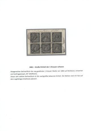 BADEN 1851-1868 – sheet 37