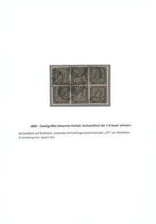 BADEN 1851-1868 – sheet 38