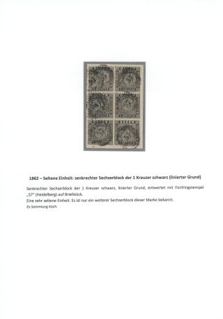 BADEN 1851-1868 – sheet 43