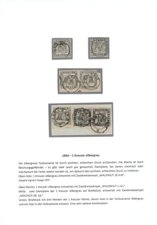 BADEN 1851-1868 – sheet 50
