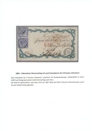 BADEN 1851-1868 – sheet 58