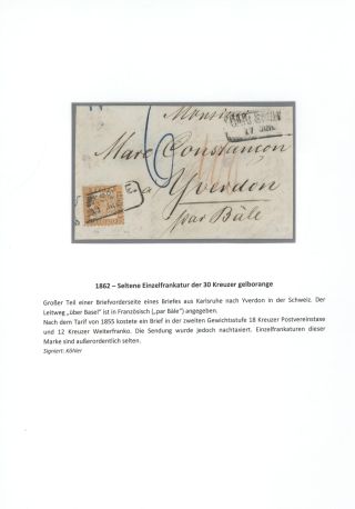 BADEN 1851-1868 – sheet 63