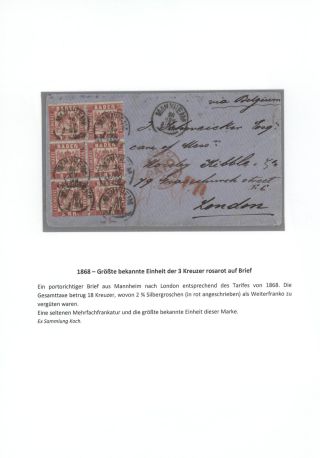 BADEN 1851-1868 – sheet 71