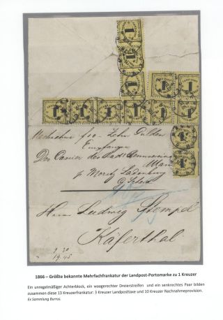 BADEN 1851-1868 – sheet 74