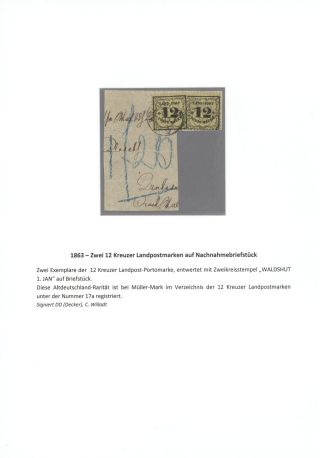 BADEN 1851-1868 – sheet 77