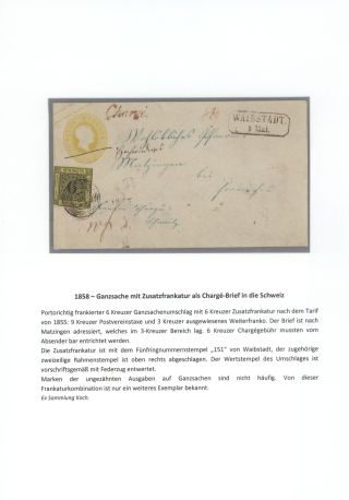 BADEN 1851-1868 – sheet 85