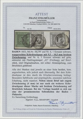 BADEN 1851-1868 – sheet 99