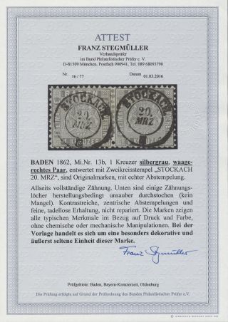 BADEN 1851-1868 – sheet 105