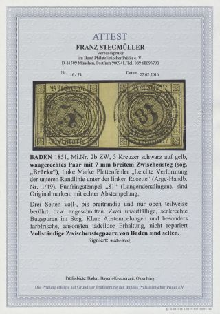 BADEN 1851-1868 – sheet 109