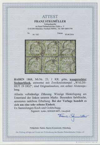 BADEN 1851-1868 – sheet 110