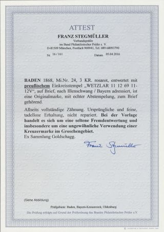 BADEN 1851-1868 – sheet 113