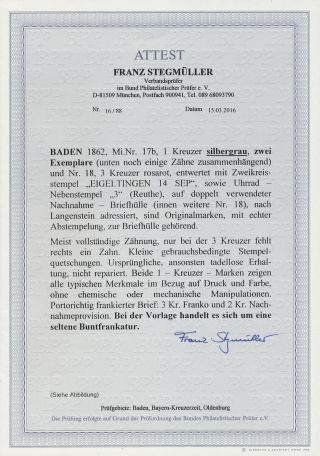 BADEN 1851-1868 – sheet 115