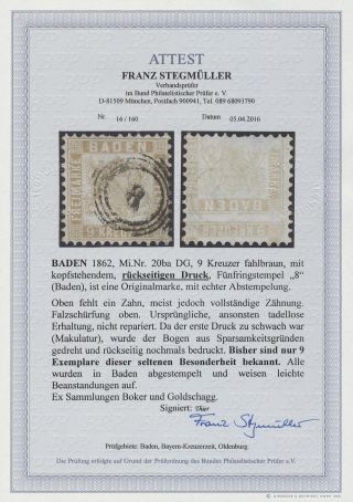 BADEN 1851-1868 – sheet 116