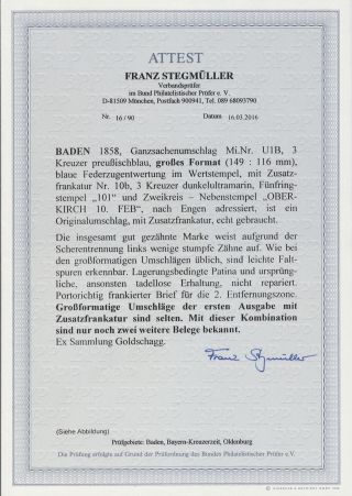 BADEN 1851-1868 – sheet 118