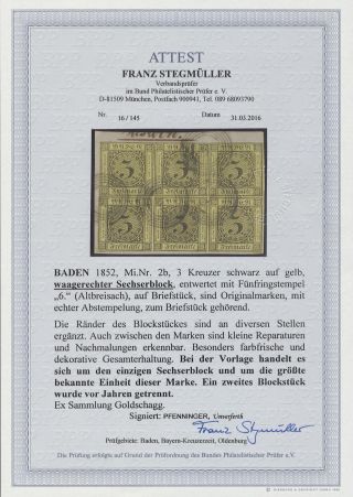 BADEN 1851-1868 – sheet 124