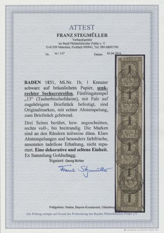BADEN 1851-1868 – sheet 125