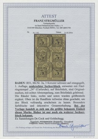 BADEN 1851-1868 – sheet 127