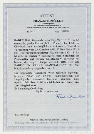 BADEN 1851-1868 – sheet 130