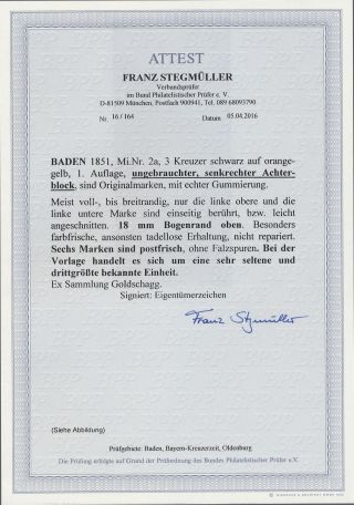 BADEN 1851-1868 – sheet 138