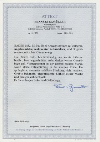 BADEN 1851-1868 – sheet 139