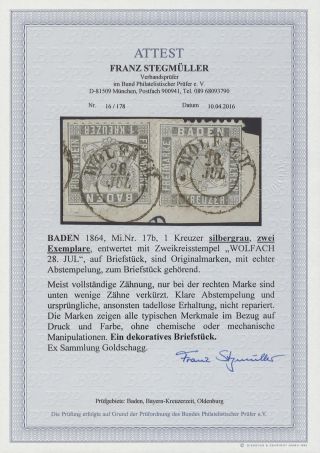 BADEN 1851-1868 – sheet 147