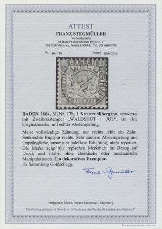 BADEN 1851-1868 – sheet 154